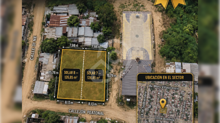 Terrenos en venta en Machala – 2 Solares independientes